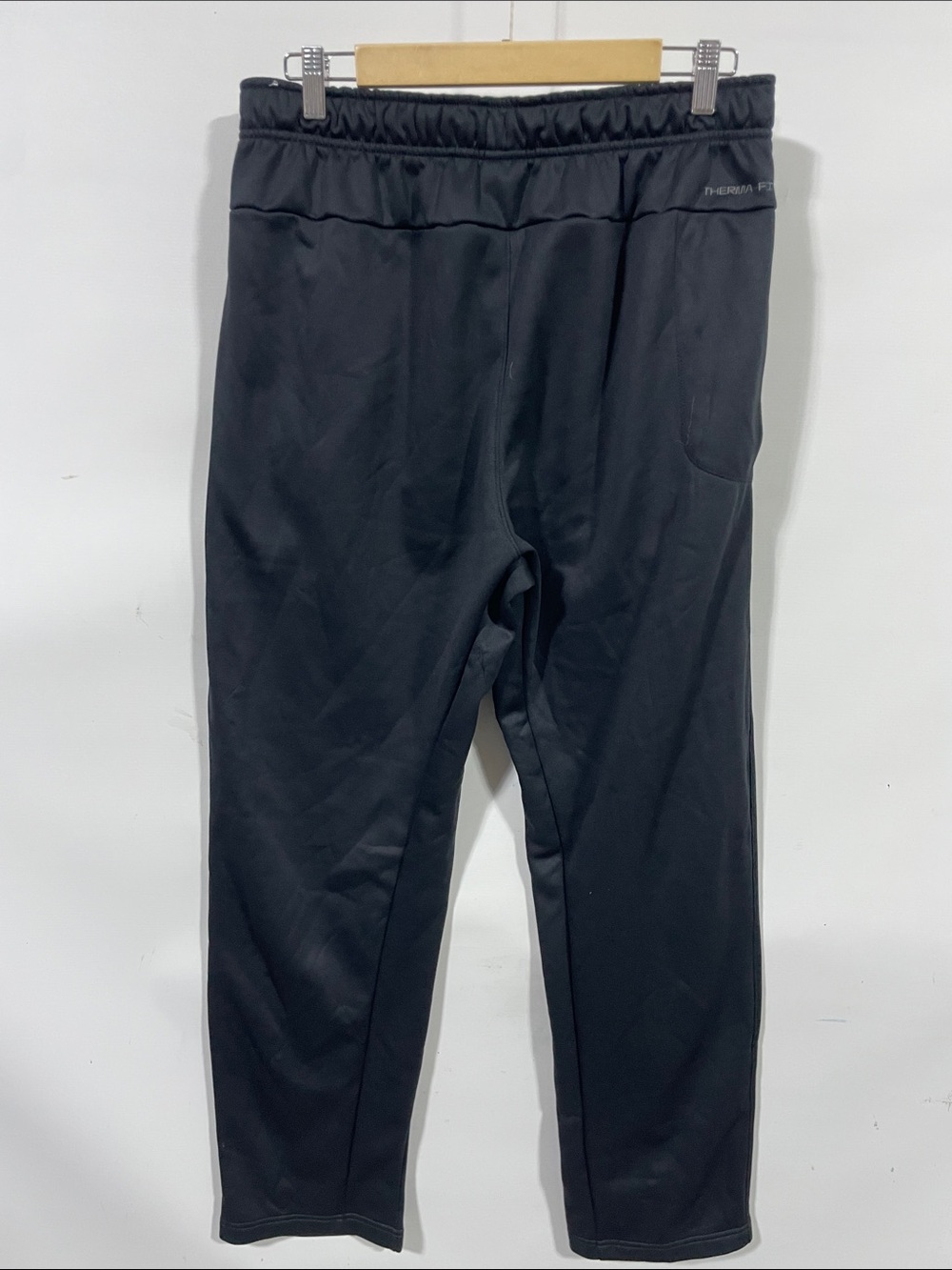 Nike Black Men's Athletic Joggers with White Swoosh - Picture 3 of 3